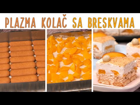 Plazma kolač sa breskvama - video  