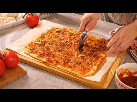 Testo za 1 minut! Umuti kašikom TEČNO TESTO i napravi picu, bez vage!