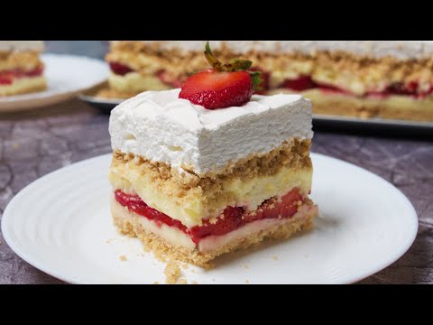 Kolač od jagode / Strawberry shortcake / Erdbeer-Shortcake / Tarte sablée à la fraise (CC)