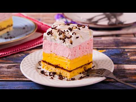 Kapri kocke - osvežavajući kolač sa jagodama i vanilom 🍓