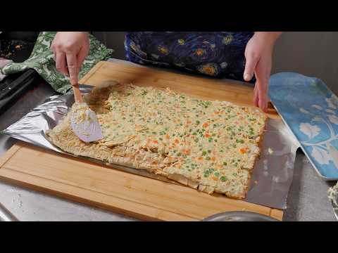 Posni slani rolati koje možete praviti ranije - dva ukusa - jedne kore!