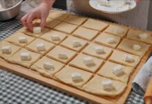 trouglići punjeni sirom