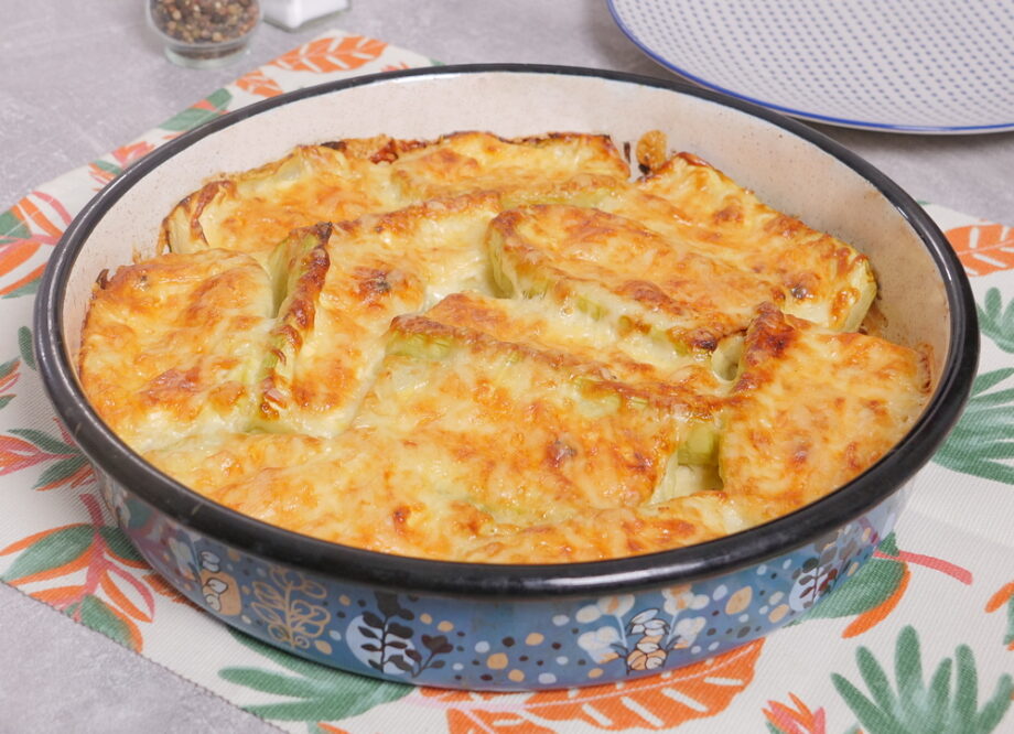 Tikvice punjenje sirom, zapečene u rerni