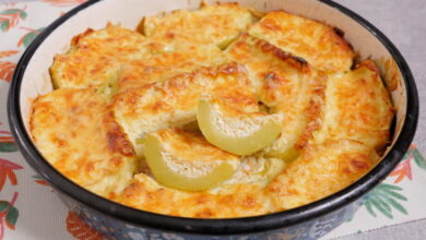 Tikvice punjenje sirom, zapečene u rerni